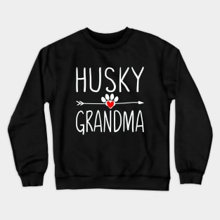 Husky Grandma T Shirt Womens Funny Dog Lover Crewneck Sweatshirt